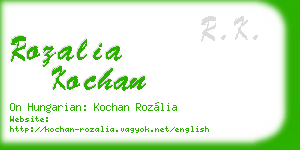 rozalia kochan business card